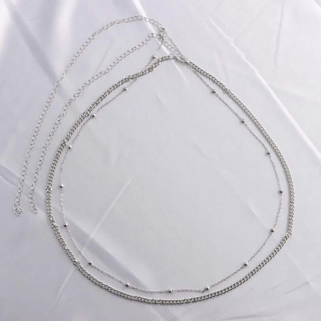 Fashion Metal Double Layered Beads Belly Chains for Women Simple Gold Color Waist Body Chain Beach Party Jewlery Accessories