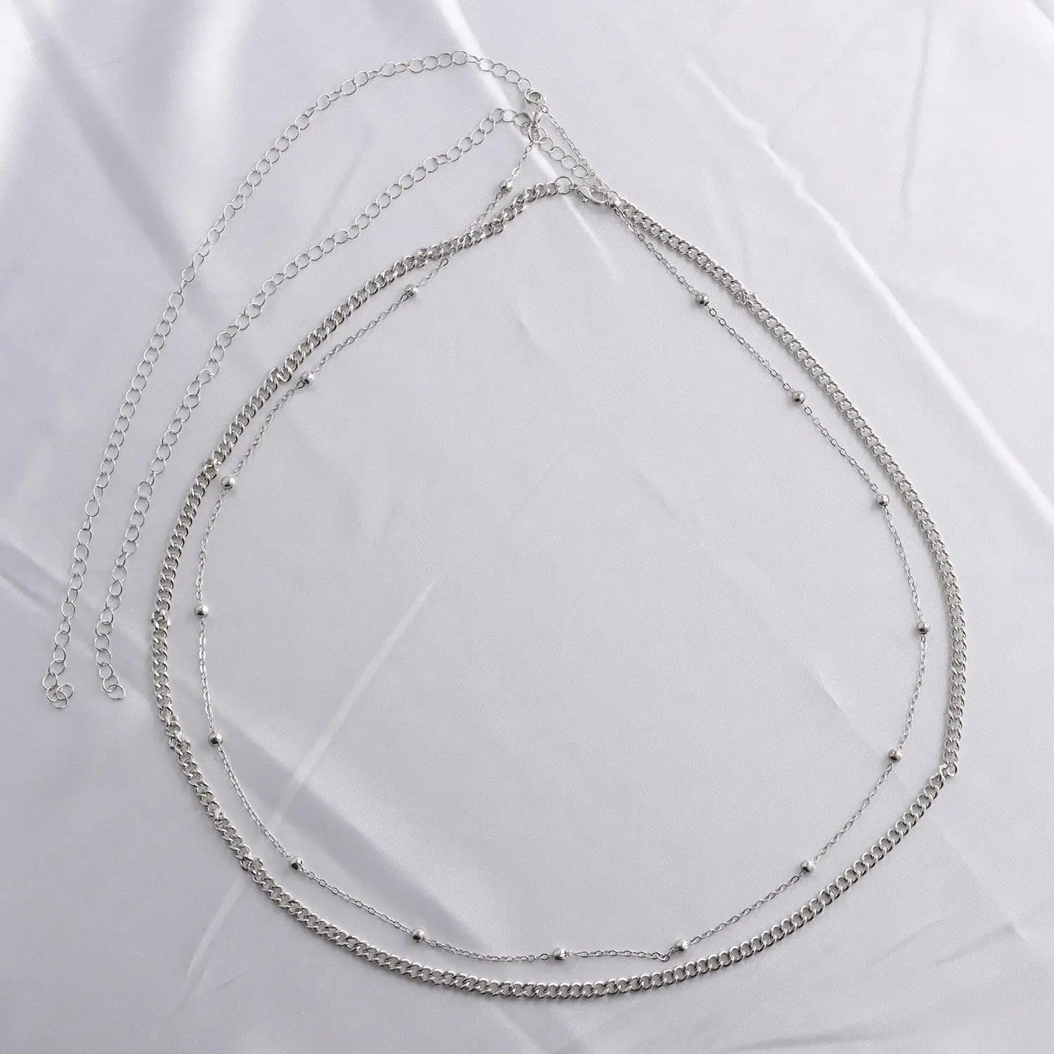 Fashion Metal Double Layered Beads Belly Chains for Women Simple Gold Color Waist Body Chain Beach Party Jewlery Accessories